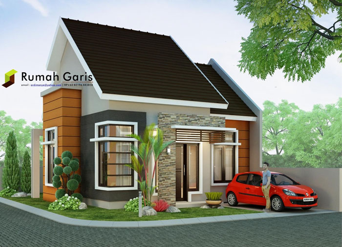 Desain rumah lantai 60 ada taman