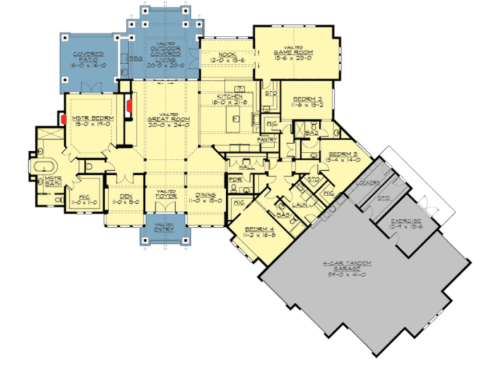 Desain rumah lantai 1 kamar 4