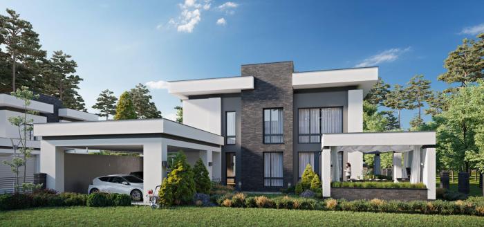 Desain rumah kos minimalis luas tanah 120m2