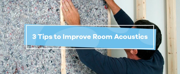 Room sound acoustics improve understanding audio theater