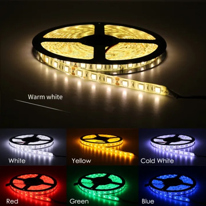 Lampu strip plafon minimalis volt cahaya smd 3000k leds flexible hias waterproof strips 15w tira dekorasi meteran watts lumens bukalapak