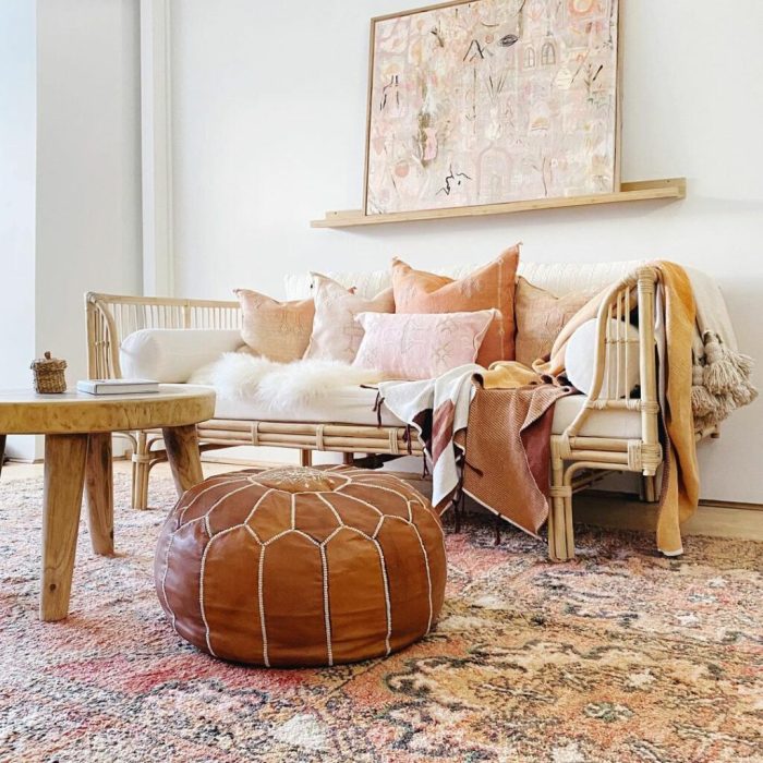 Boho style wohnzimmer möbel