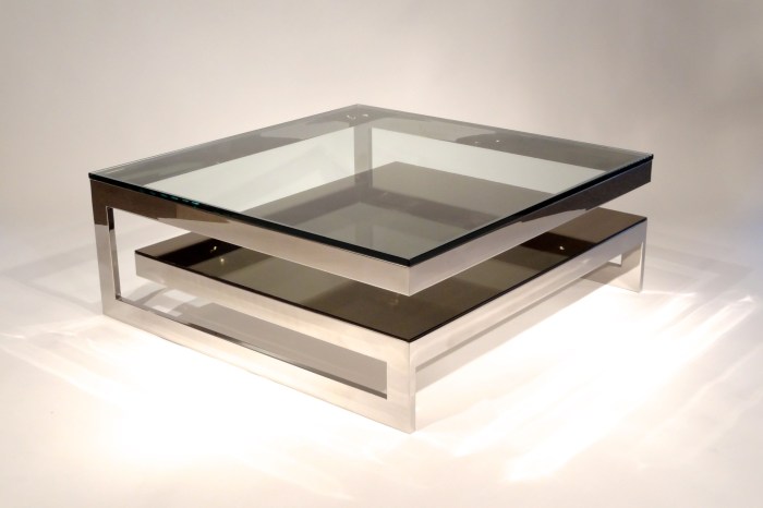 Glass table square coffee judd klarity furniture shop